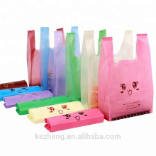 Sacos promocionais de compras de plástico Pe coloridos de alta qualidade